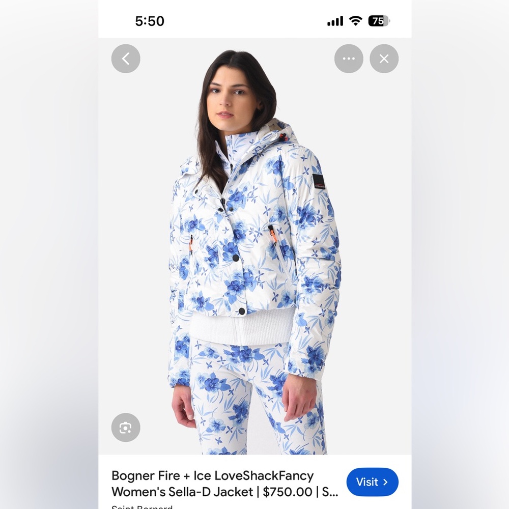 Loveshackfancy x Bogner jacket Size small.